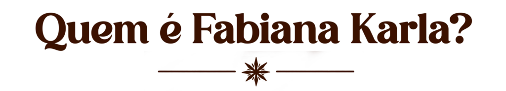 Fabiana Karla na campanha oficial da FKachaça